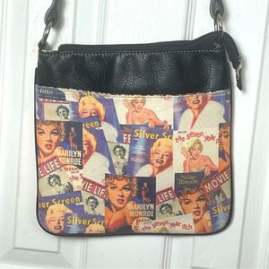 Marilyn Monroe Print Crossbody Purse